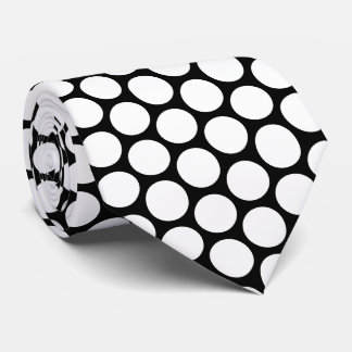 White Polka Dot Design Tie