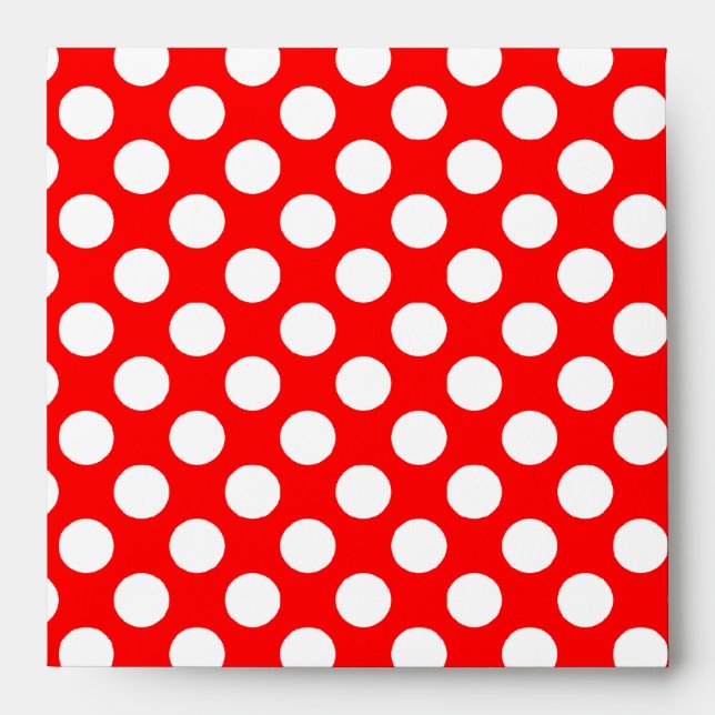 White Polka Dot Envelope (Front)