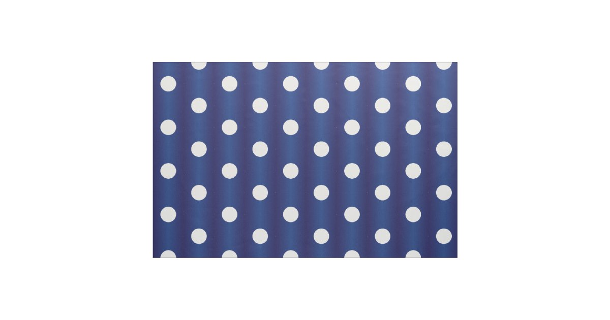 navy and white polka dot