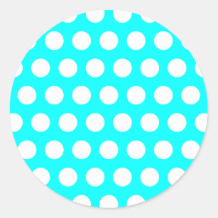White Polka Dot Sticker