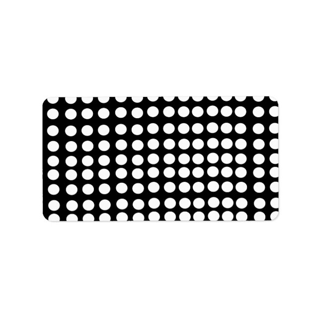 White Polka Dots Labels (Front)