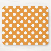 White polka dots on amber