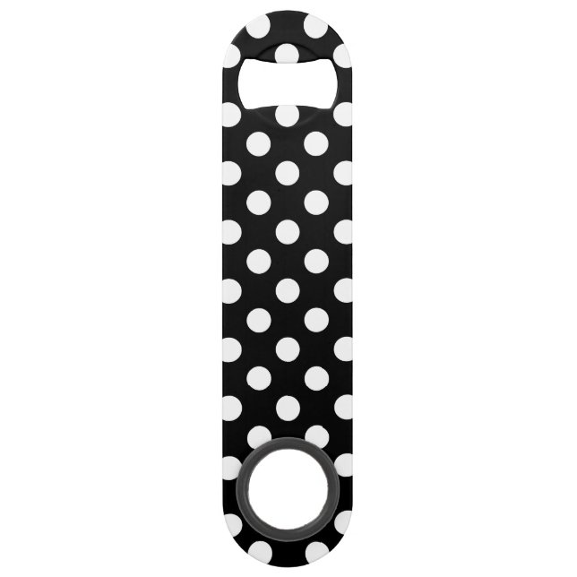 White polka dots on black (Front)
