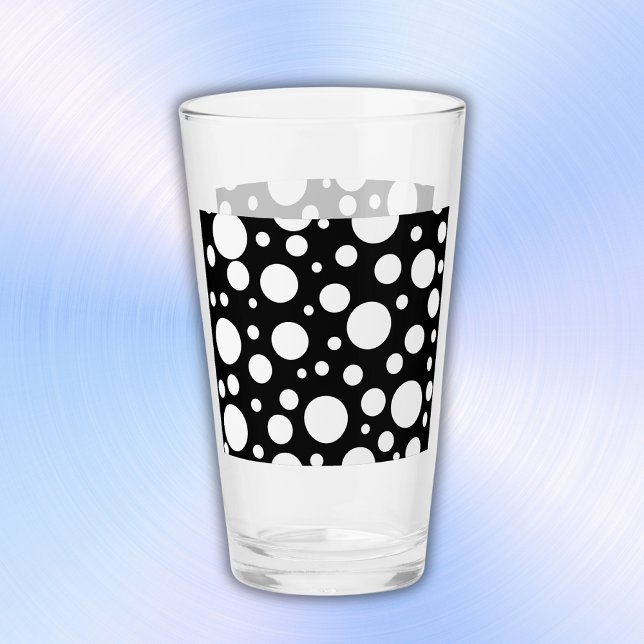 White Polka Dots on Black | Glass (Creator Uploaded)