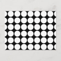 White Polka Dots on Black
