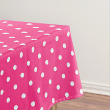 White Polka Dots on Fuchsia colour