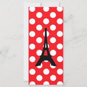 White polka Dots On Red Background Bookmark