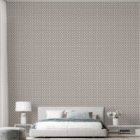 White Polka Dots on Soft Beige