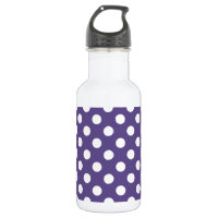 White polka dots on ultra violet