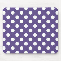 White polka dots on ultra violet
