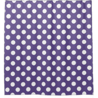 White polka dots on ultra violet