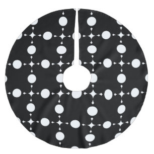 White Polka Dots, Polka Dot Pattern, Dots, Dotted Brushed Polyester Tree Skirt
