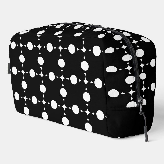 White Polka Dots, Polka Dot Pattern, Dots, Dotted Dopp Kit (Right Corner)