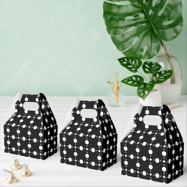 White Polka Dots, Polka Dot Pattern, Dots, Dotted Favour Box (Multiple)
