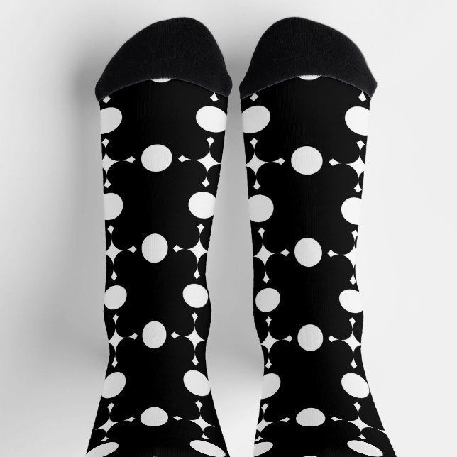 White Polka Dots, Polka Dot Pattern, Dots, Dotted Socks (Top)