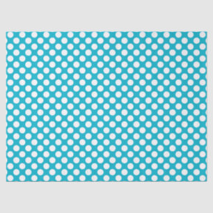 White PolkaDot-You Choose Background Colour Tissue Paper