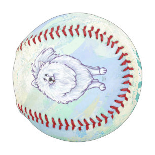 White Pomeranian Gifts & Accessories Baseball