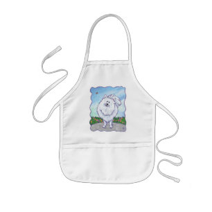 White Pomeranian Gifts & Accessories Kids Apron