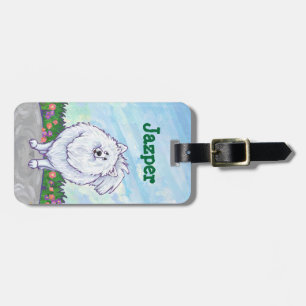 White Pomeranian Gifts & Accessories Luggage Tag