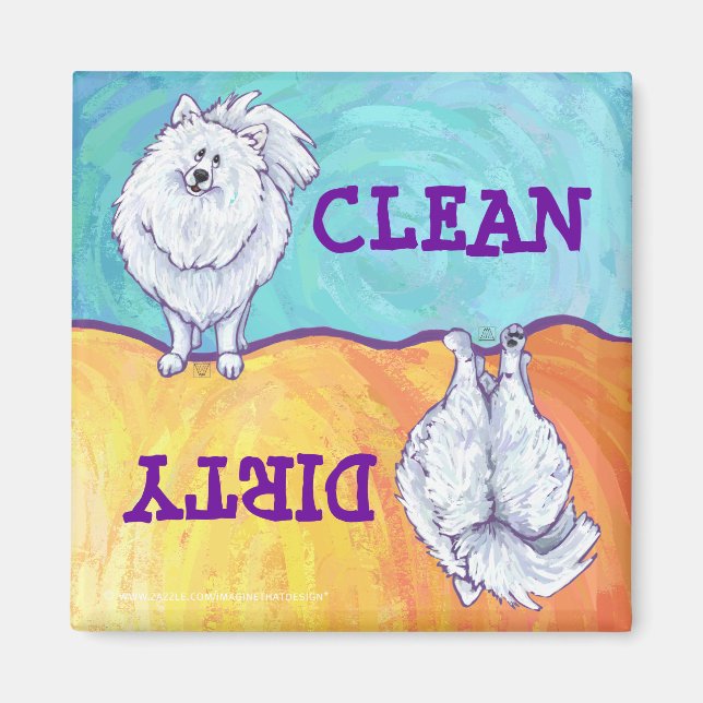 White Pomeranian Gifts & Accessories Magnet (Front)