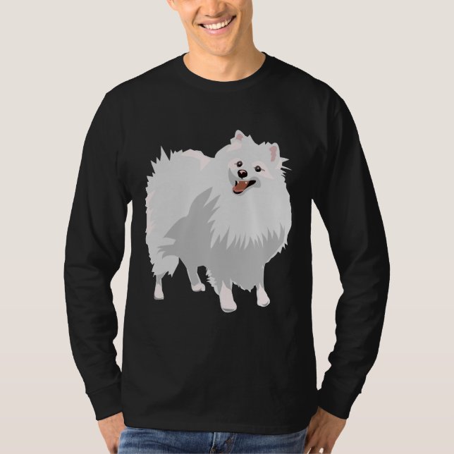 White Pomeranian T-Shirt (Front)