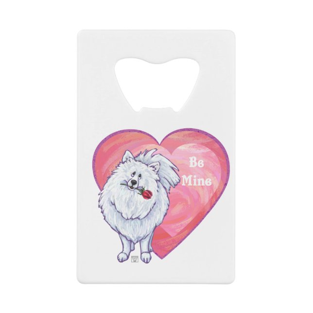White Pomeranian Valentine's Day (Front)
