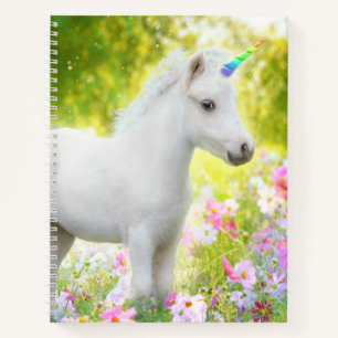 White Pony Unicorn Notebook