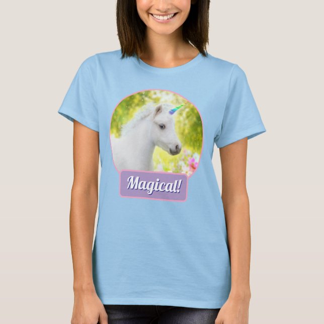 White Pony Unicorn T-Shirt (Front)