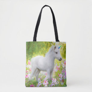 White Pony Unicorn Tote Bag