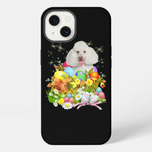 White Poodle Bunny Dog With Easter Eggs Basket Coo iPhone 13 Case