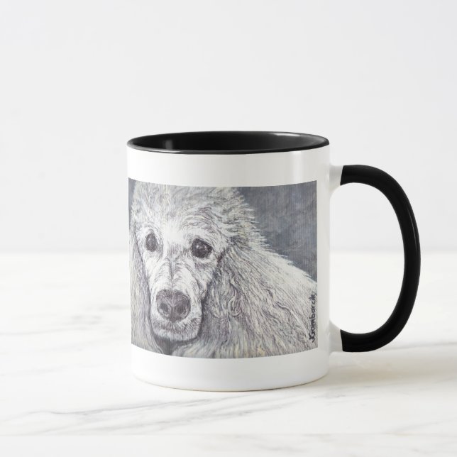 White Poodle Mug (Right)