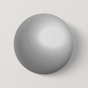 White Pool Ball Customizable Button