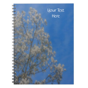 White Poplar Tree Fluff Nature Notebook