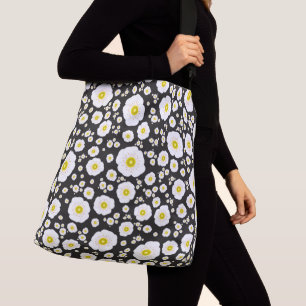 White Poppies Crossbody Bag (2 sizes)