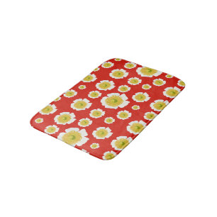 White Poppy bath mat
