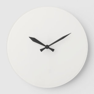 White Powder Solid Colour Pairs SW 7757 Large Clock