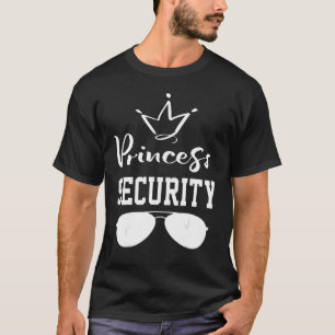White Princess Security Big Brother Birthday Annou T-Shirt