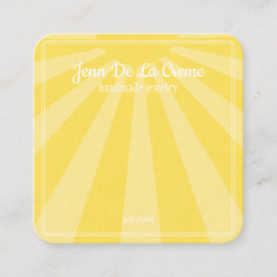 White Print Sunshine Sky Jewellery Display Calling Card