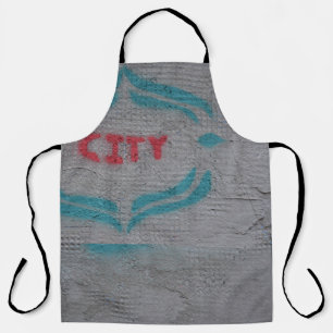 White printer paper apron