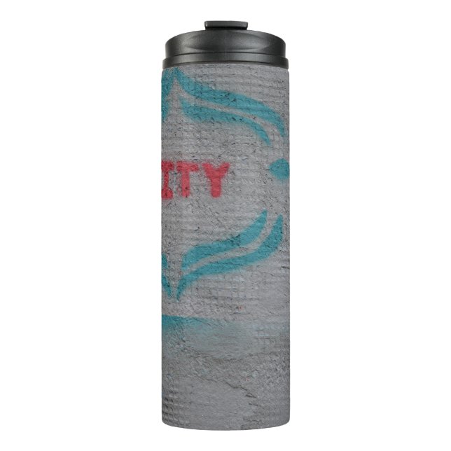 White printer paper thermal tumbler (Front)