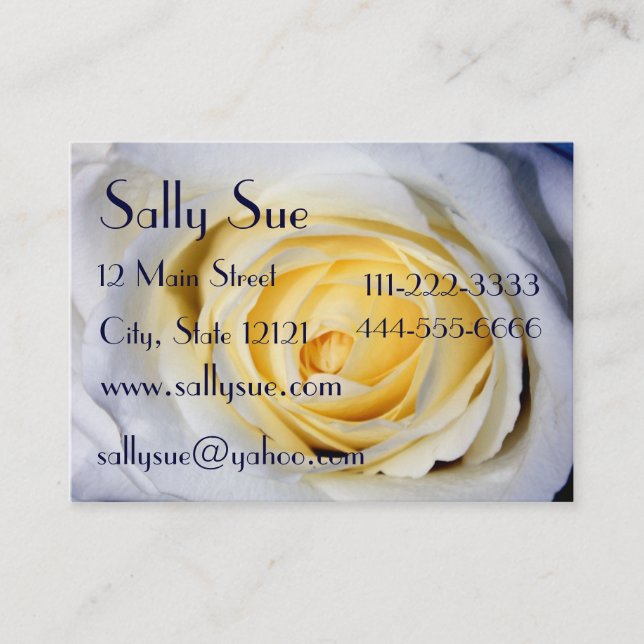 White Profile Card (Front)