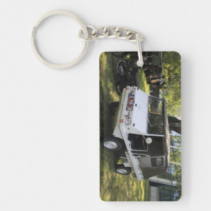White Puch Haflinger Key Ring
