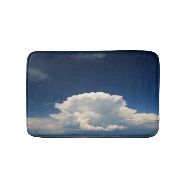 White Puffy Cloud     Bath Mat (Front)