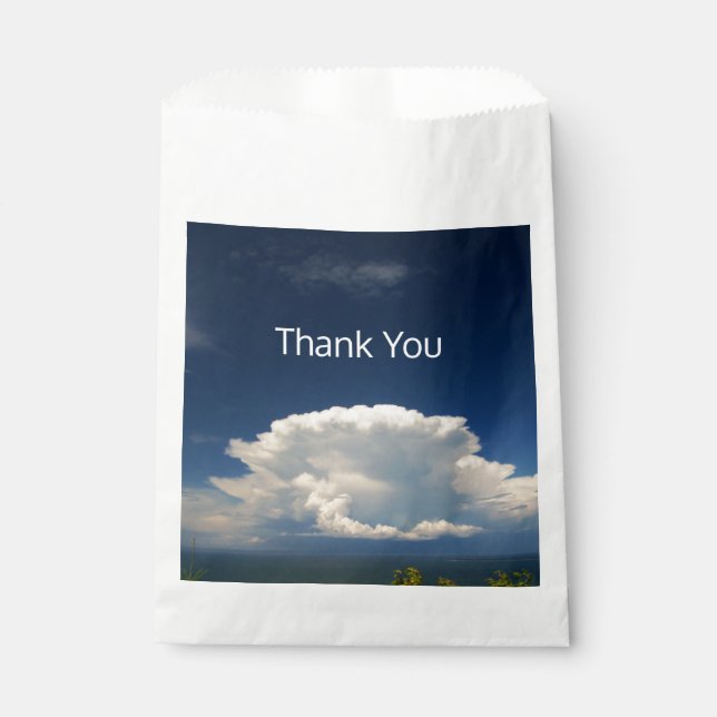 White Puffy Cloud         Favour Bags (Front)