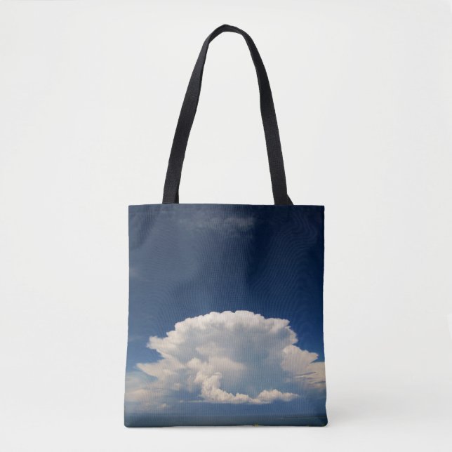 White Puffy Cloud             Tote Bag (Front)
