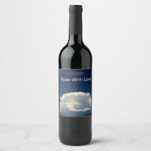 White Puffy Cloud Wine Label