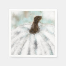 White Pumpkin Cocktail Napkins