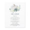 White Pumpkin Elegant Succulent Fall Menu Cards