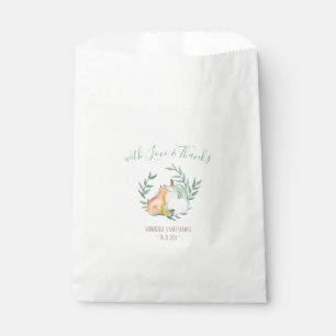 White Pumpkin & Fox Candy Favour Bags