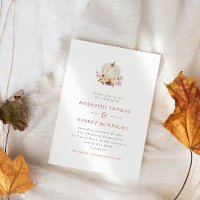 White Pumpkin Purple & Terracotta Floral Wedding